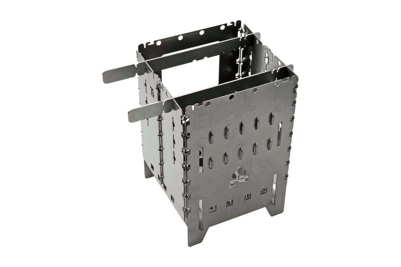 Bushcraft Essentials Bushbox XL Titanium, opvouwbare stove