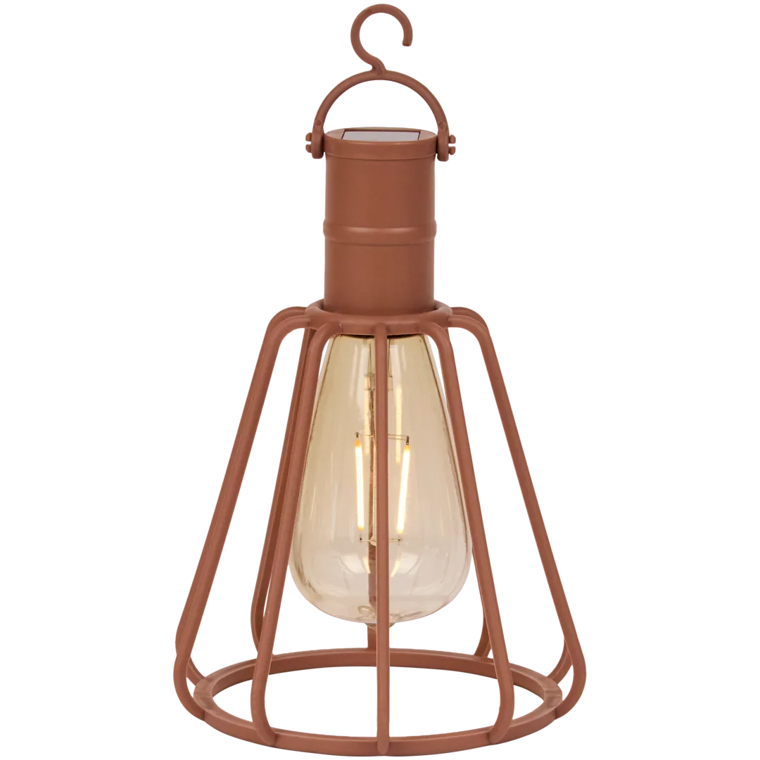 Lampe solaire style industriel