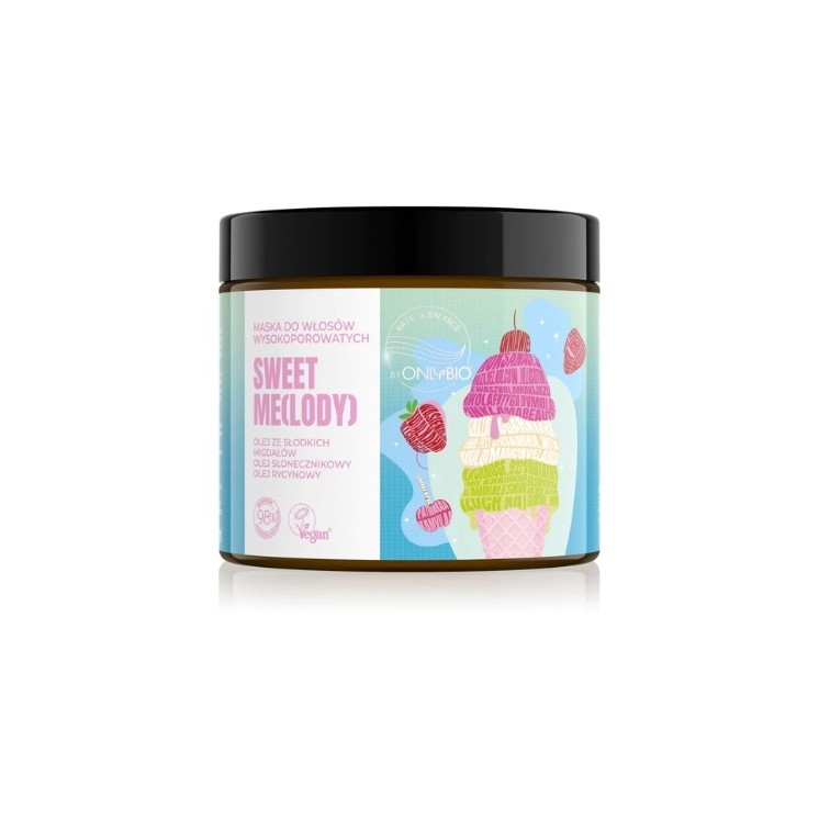 ONLYBIO Hair in Balance Sweet Me (Eiscreme) Maske für Haare mit hoher Porosität 400 ml