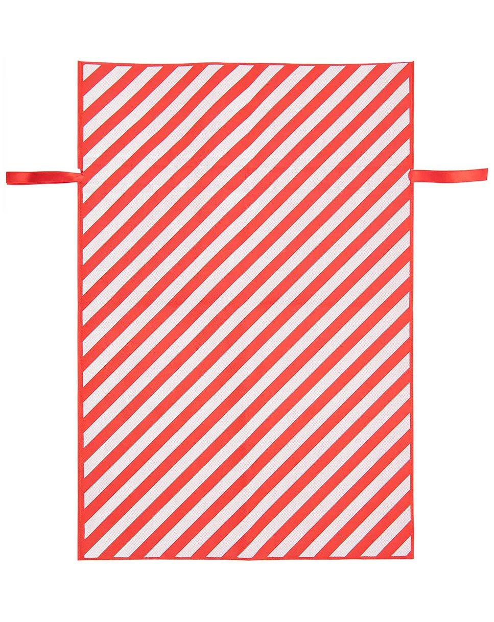 Geschenktasche XXL CHRISTMAS ROCKS! (46x69cm) in rot/weiß