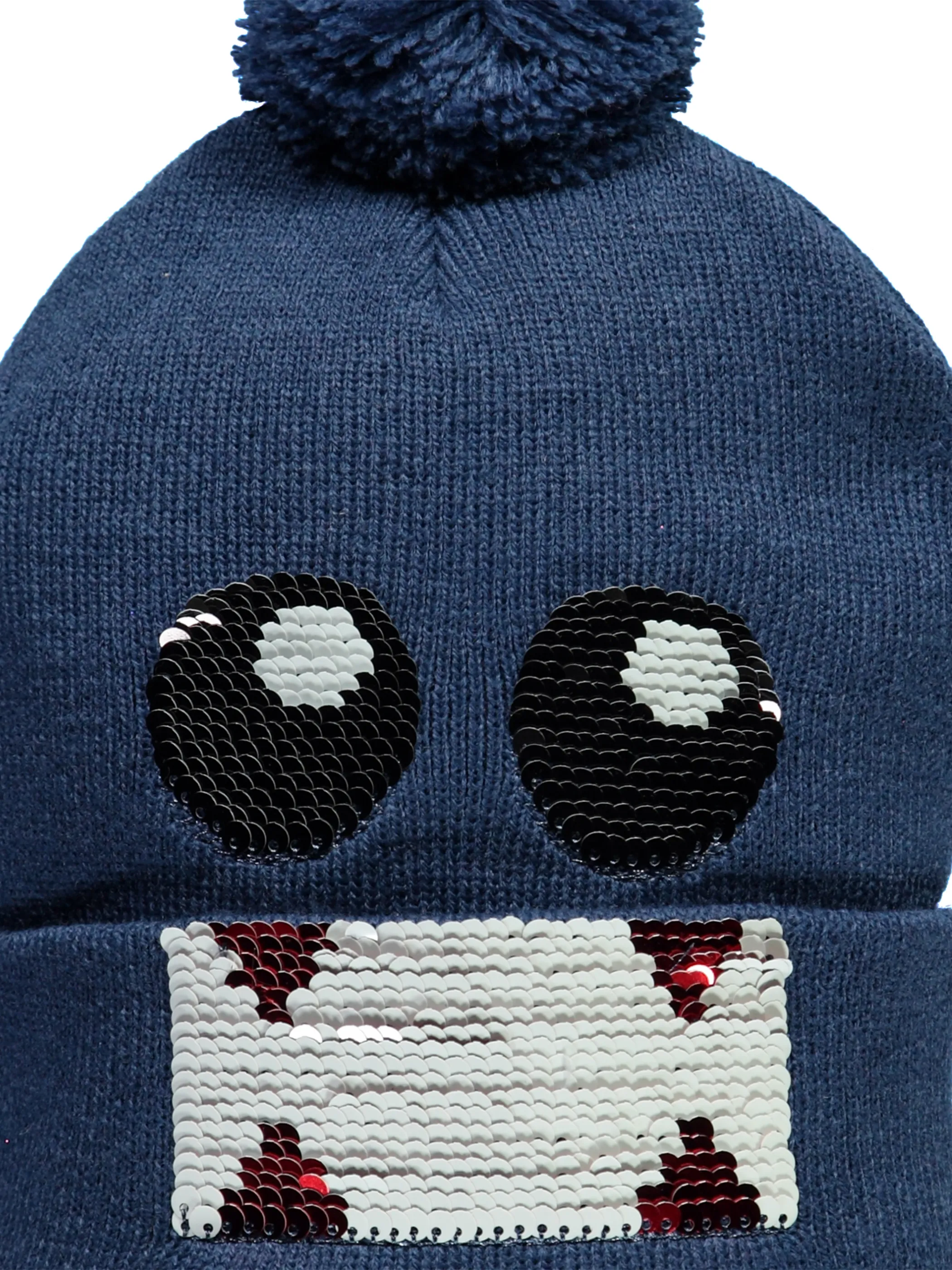 Jungen Mütze mit Paillettenmotiv
