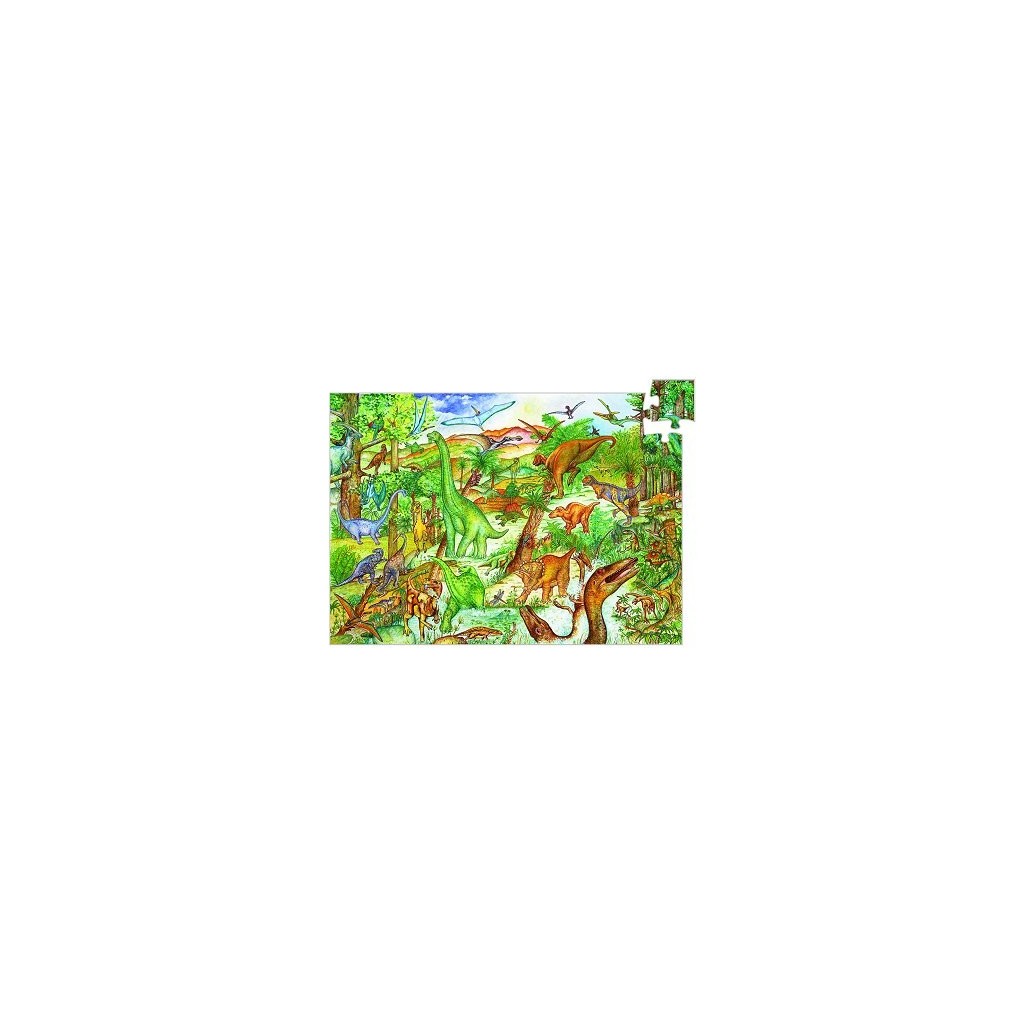 Puzzle Observation - Dinosaures + Poster + Livret - 100 pièces