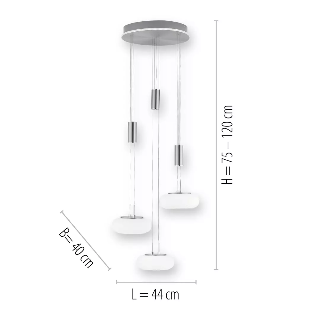 LED-Pendelleuchte Q-Etienne