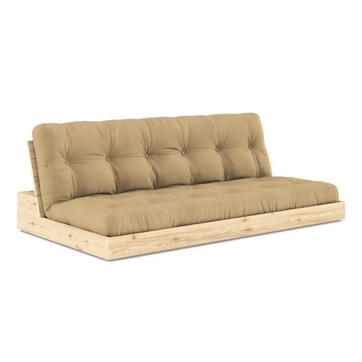 Karup Design - Base Schlafsofa, Kiefer klar lackiert / wheat beige
