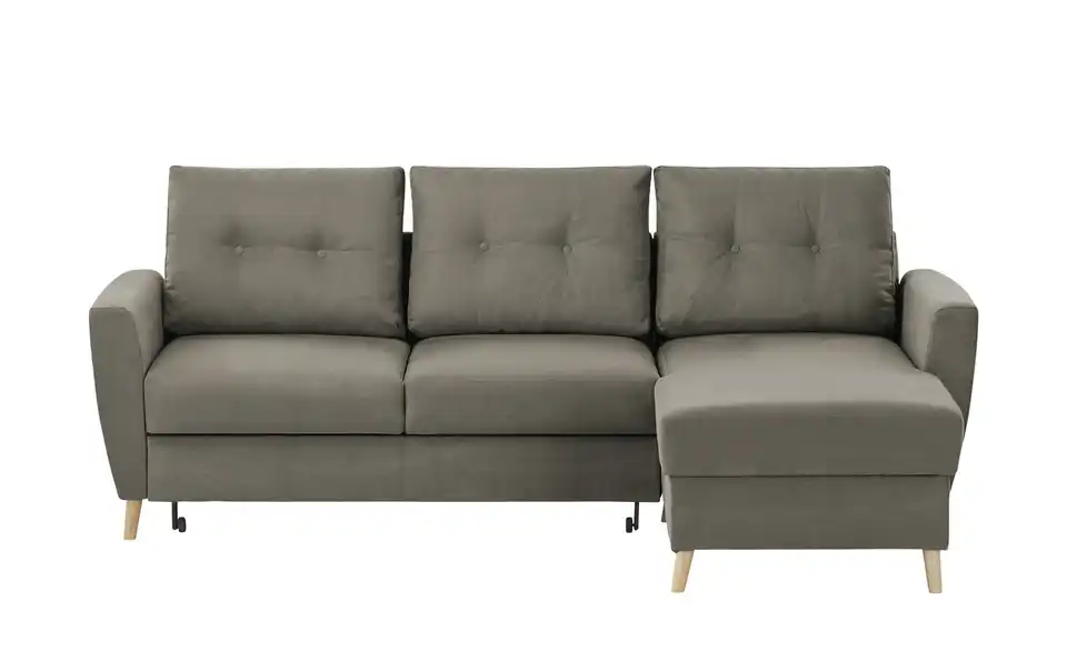 Ecksofa Carla Grau, Braun rechts