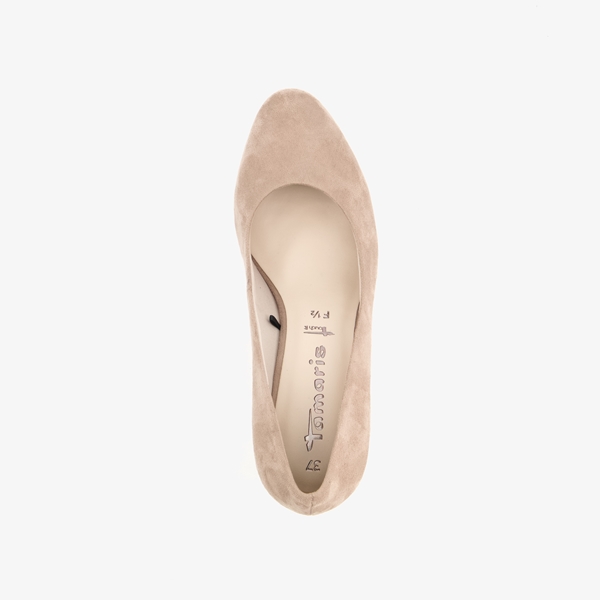 Tamaris dames pumps beige met ronde neus