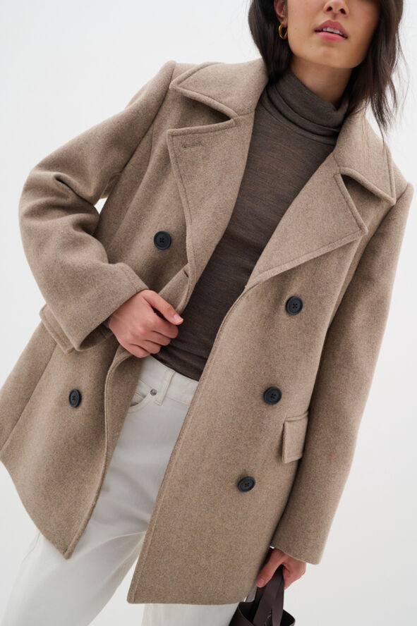 InWear PerryIW Sailor Coat Sandy grey melange