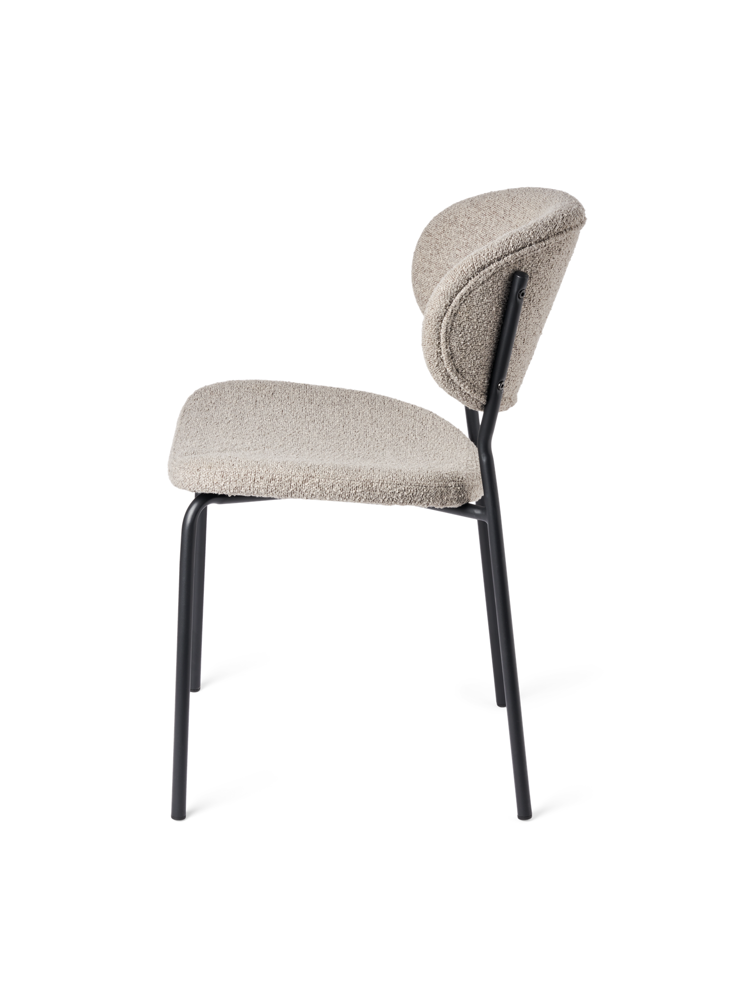 Stole i boucléstof 2-pak | 56 x 47,5 x 80,5 cm. 2 stk. | Grey