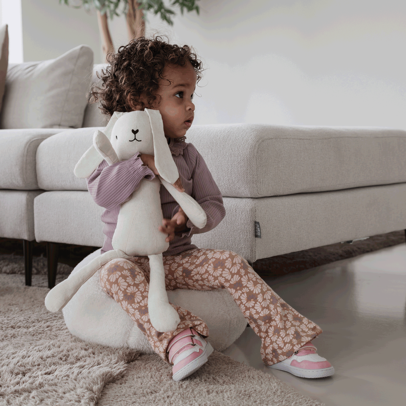 Shoesme wit-roze sneaker Leer | Meisjes schoenen
