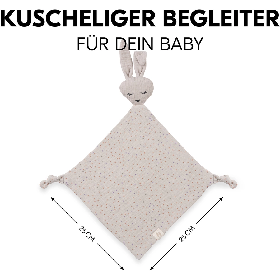 hauck Schnuffeltuch Cuddle N Play Rabbit Beige Dots