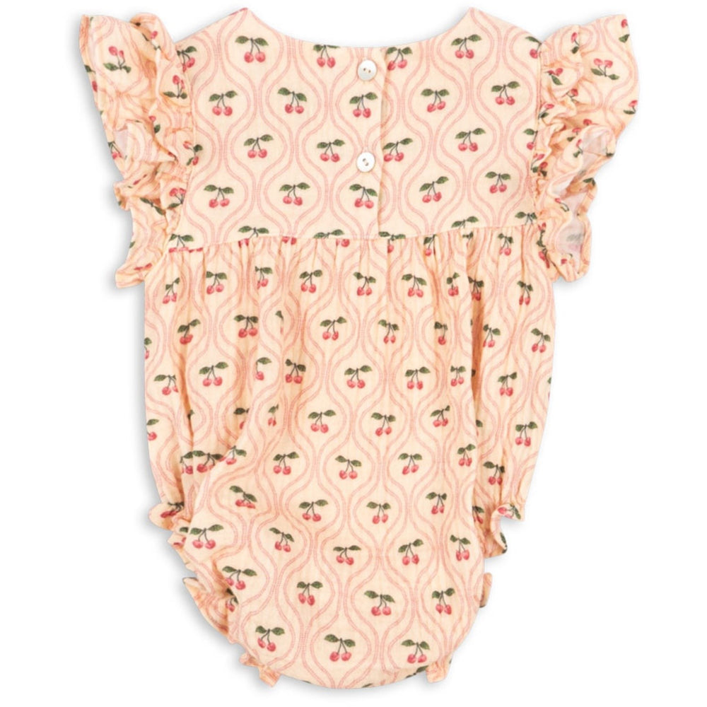 Køb Konges Sløjd Cherry Pink Motif Coco Romper GOTS