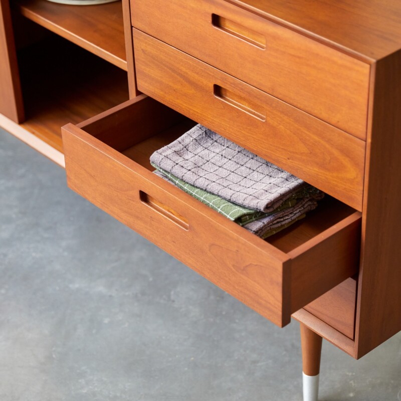 Buffet en acajou massif L 200 cm Magda 50's