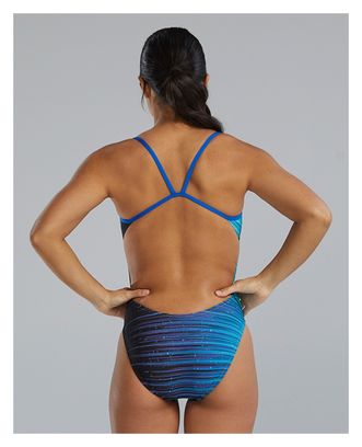 Maillot de bain Tyr Durafast Elite Speedwarp Cutoutfit Bleu Femme