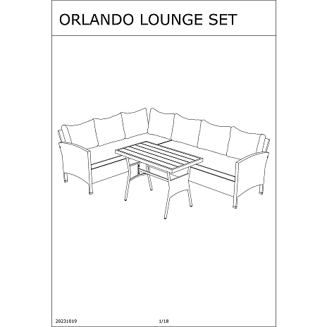 Orlando loungesæt - grå