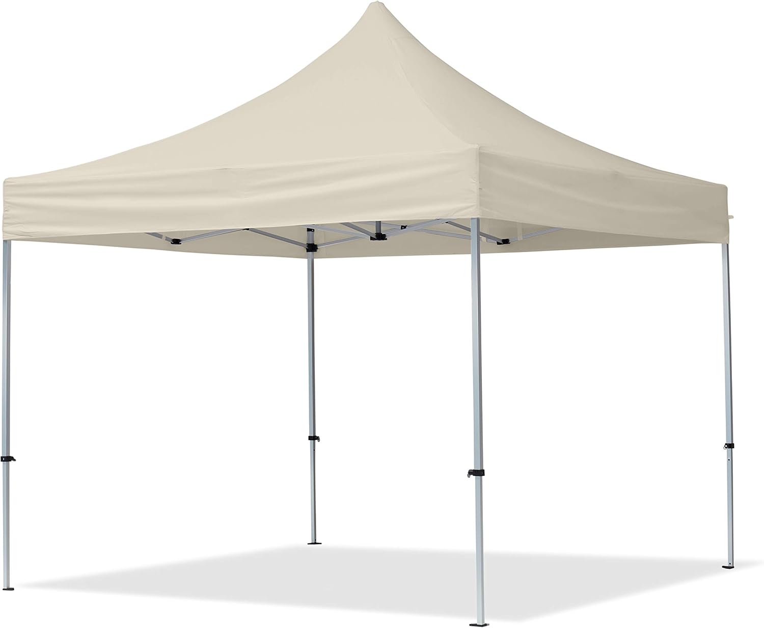 TOOLPORT Faltpavillon Faltzelt Pavillon 3x3m - 4 Seitenteile Aluminium 32mm Partyzelt 700N Creme