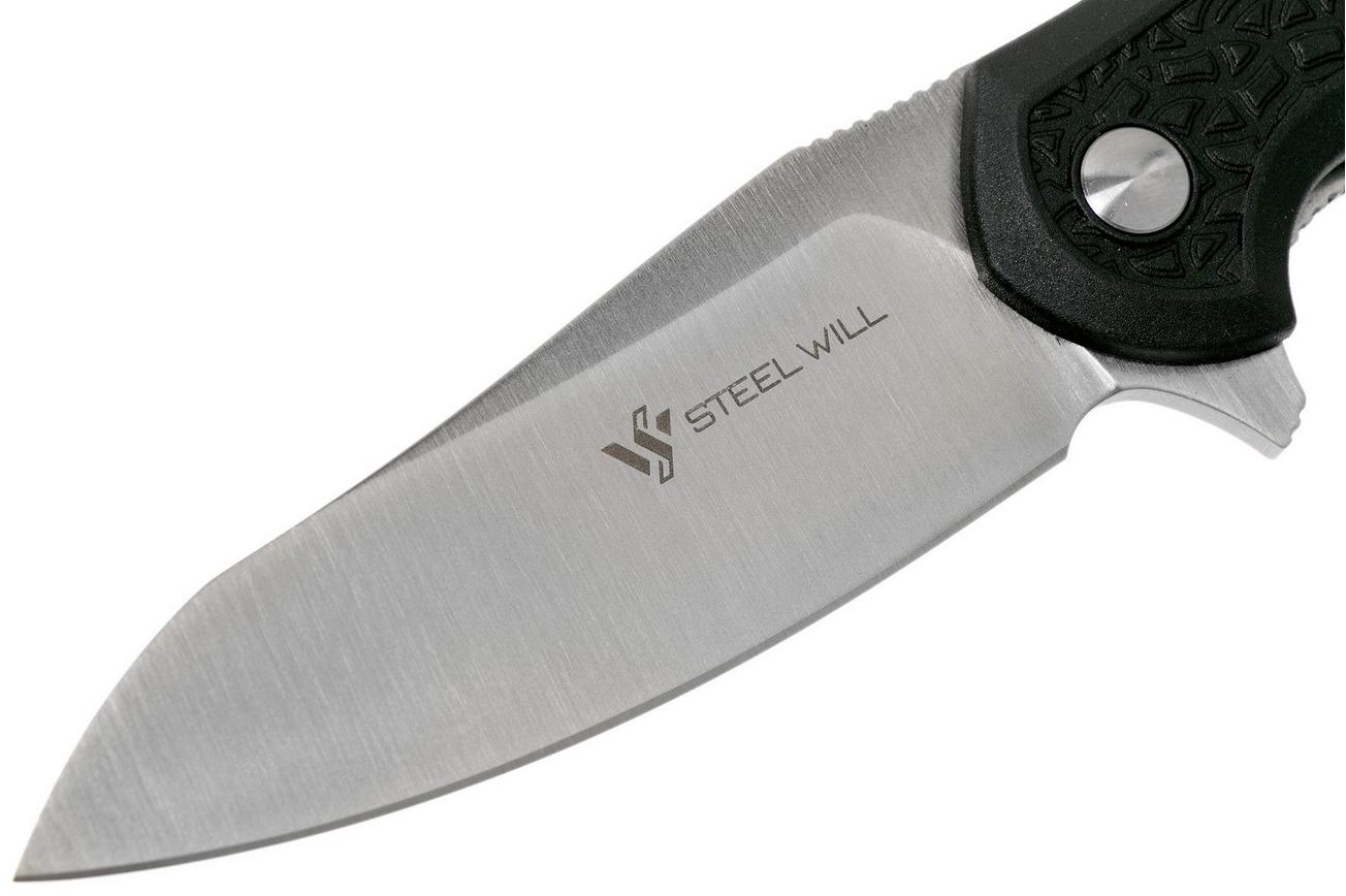Steel Will Modus F25-11 Black FRN, D2 blade, zakmes