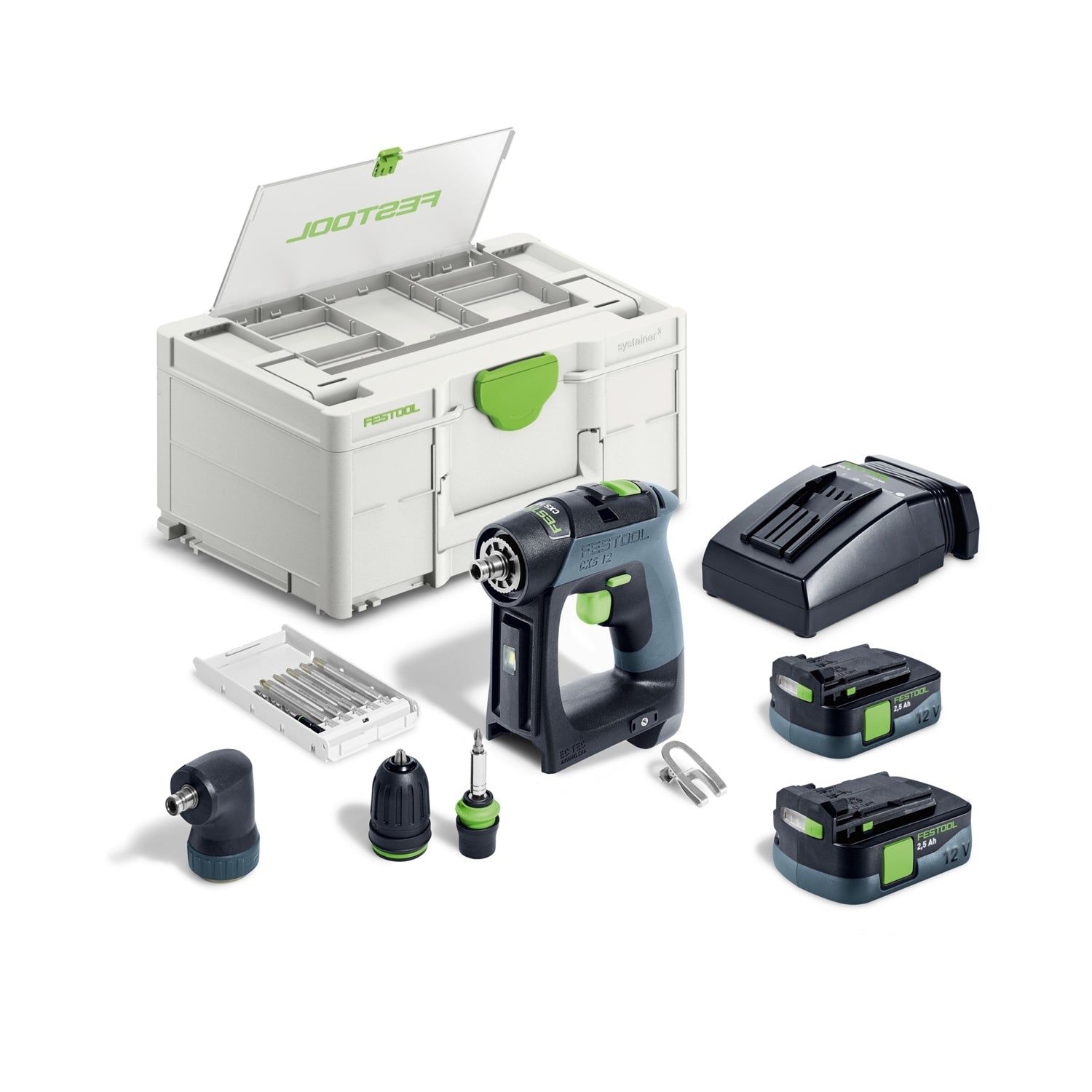 Festool CXS 12 2,5-Set Accu Schroefboormachine 12V 2.5Ah in Systainer - 576865