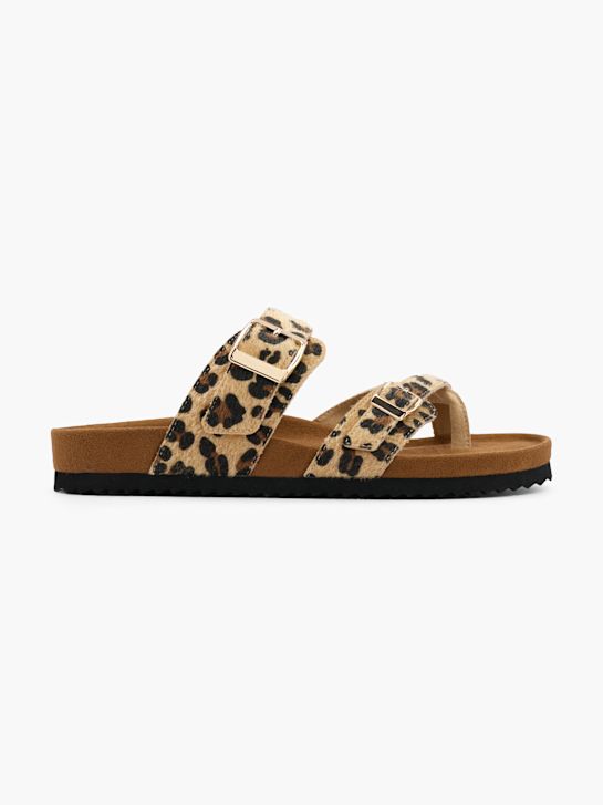 Catwalk Pantoletten-Zehentrenner beige