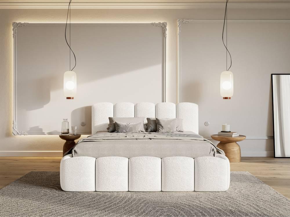 NADUVI Collection Bedframe Chloe II bouclé met opbergruimte 160 x 200