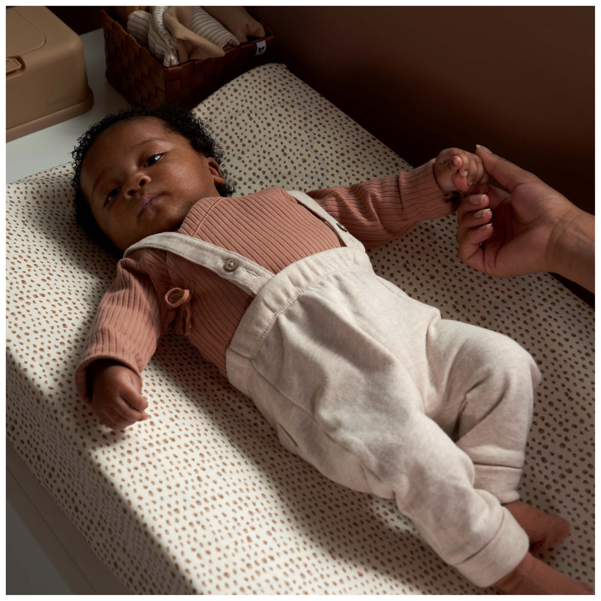 Prénatal newborn broek  effen beige