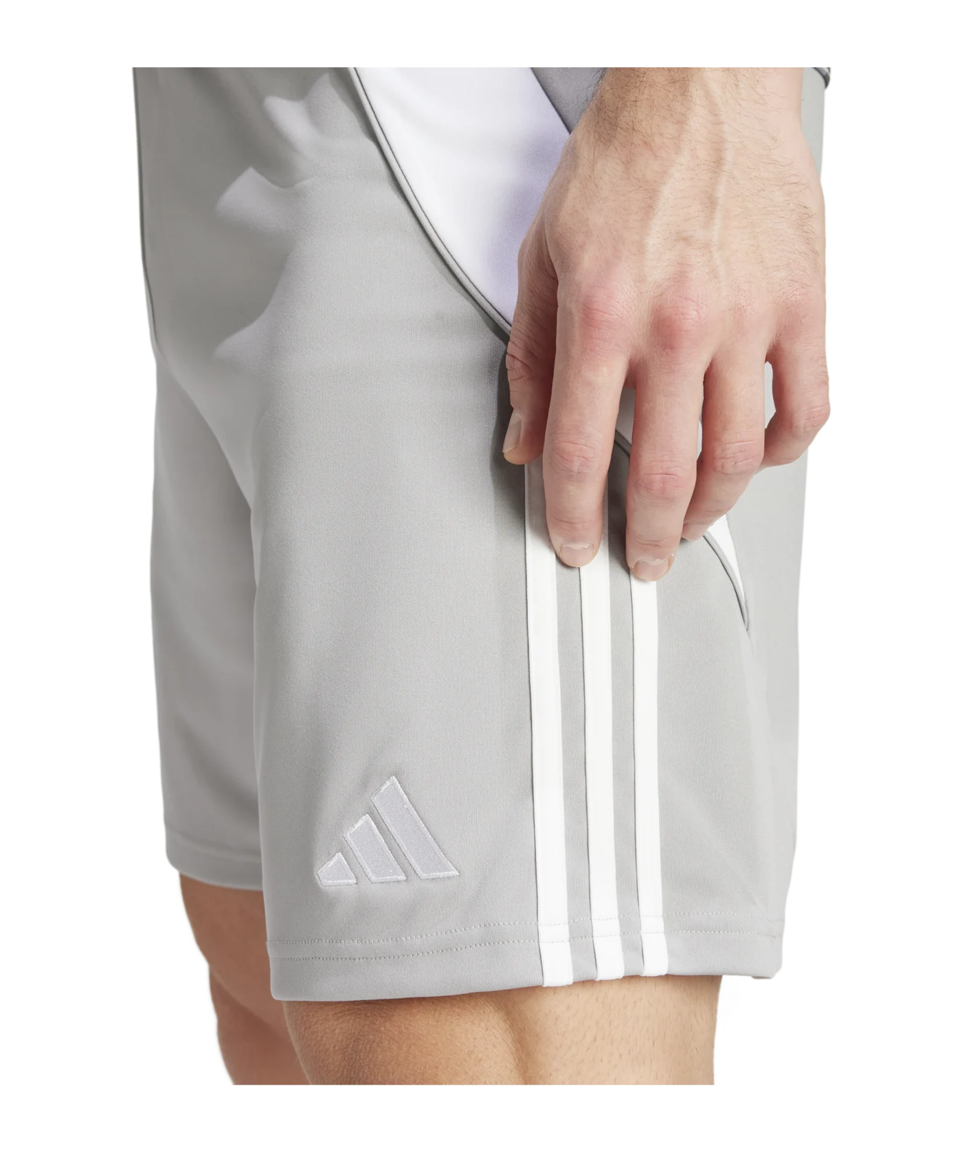 adidas Tiro 24 Short Grau Weiss