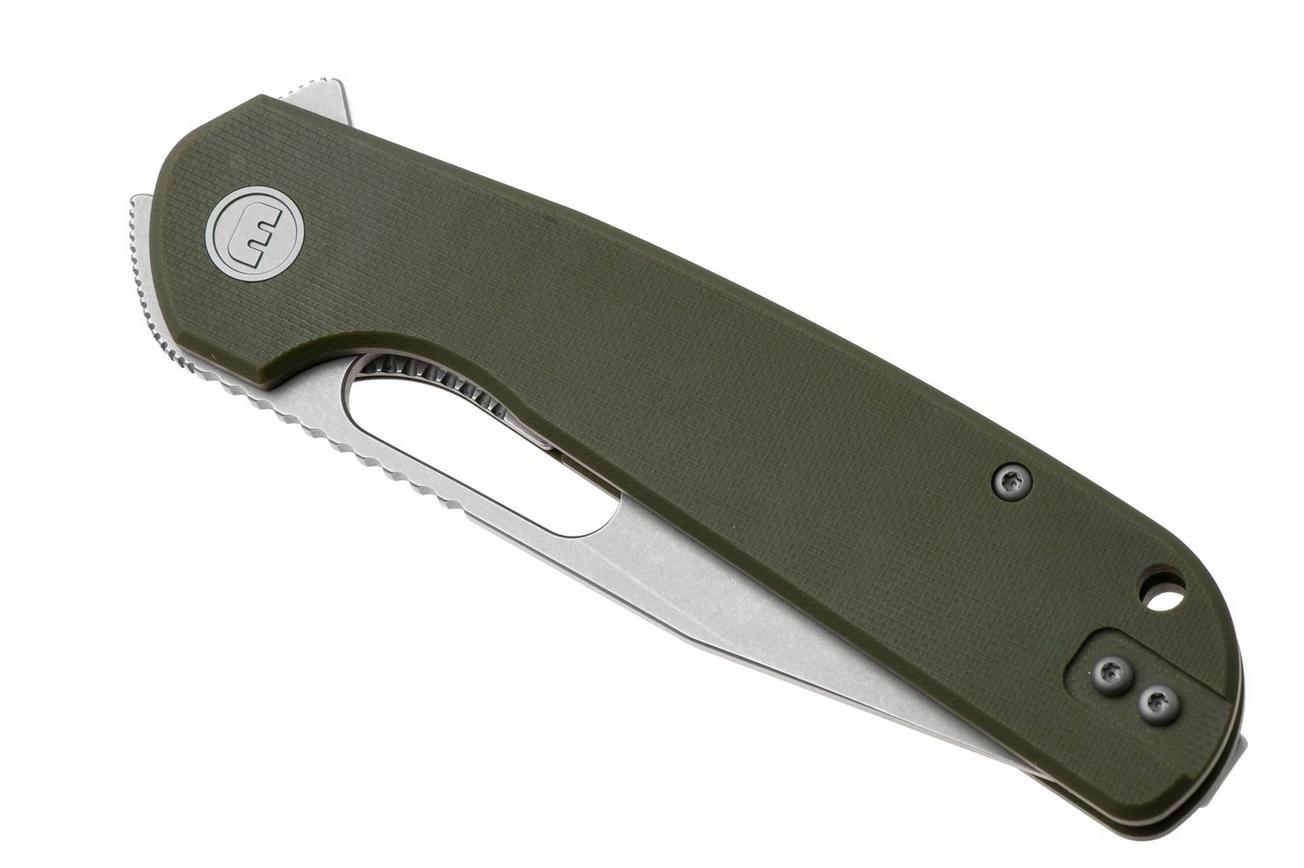 Eutektik Trinity TRI-OGSW-R Stonewashed 14C28N, OD Green G10, zakmes
