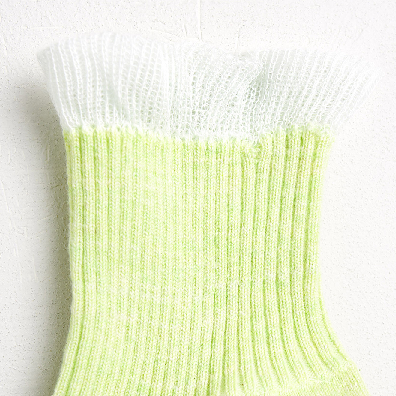 Bellerose Chaussettes mi-hautes Freta à volants vert anis
