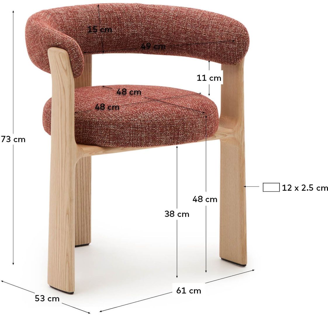 Kave Home   Granite Armstoel