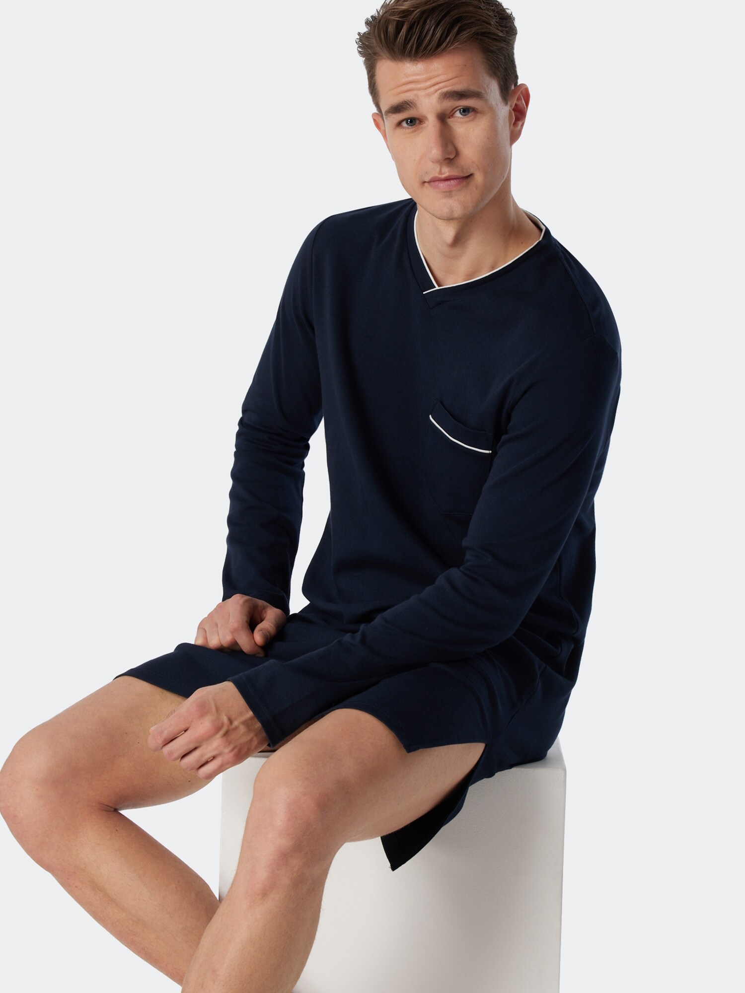 Schiesser Herren Nachthemd Fine Interlock
