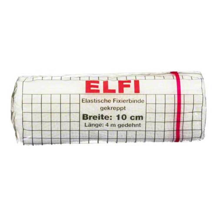Dracoelfi elastisch Fixierbinde 10cmx4m gekreppt cello, 1 St