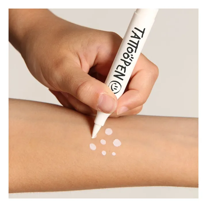 Nailmatic Kids Feutre de tatouage temporaire Tattoopen | Blanc