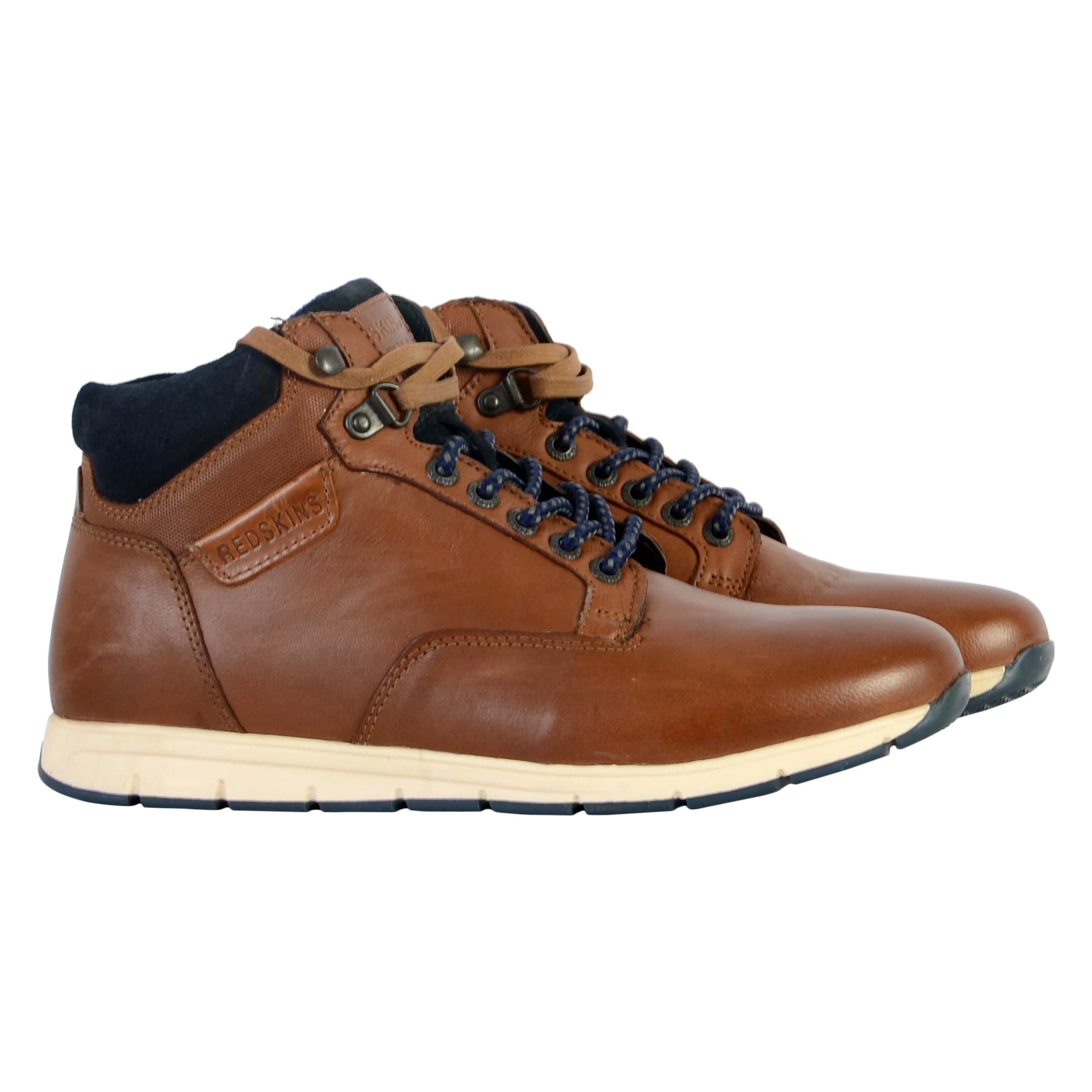 Baskets montantes en cuir Sadily | Marron