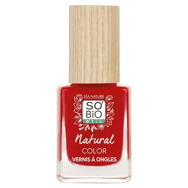 Esmalte So'Bio Étic Natural Color nº 20 Vermelho Essencial 11ml
