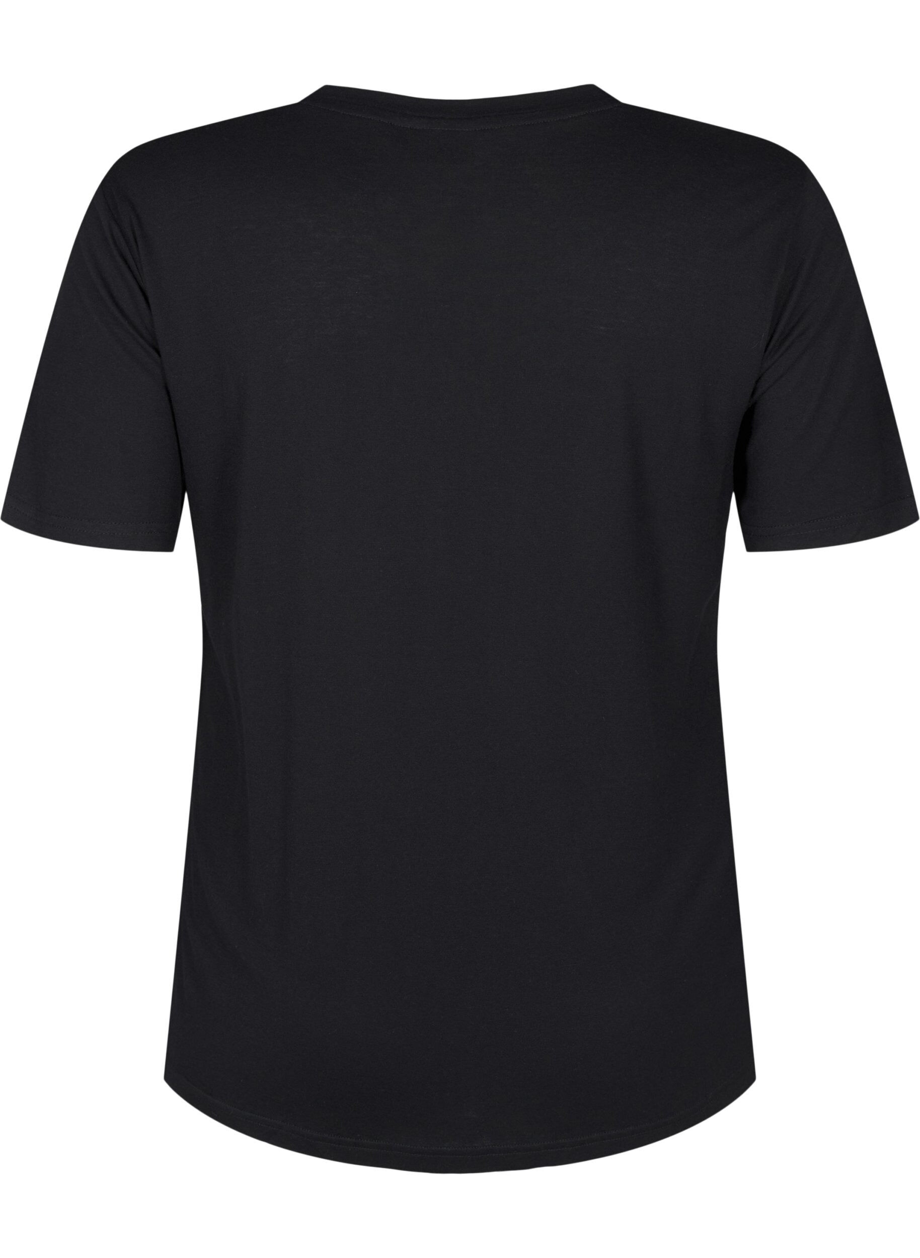 T-shirt i uld og viskose