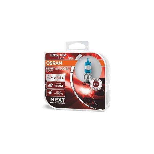 Osram Night Breaker Laser HB3 Next Generation  150% ( 2 Lâmpadas ) - 9005NL - 02