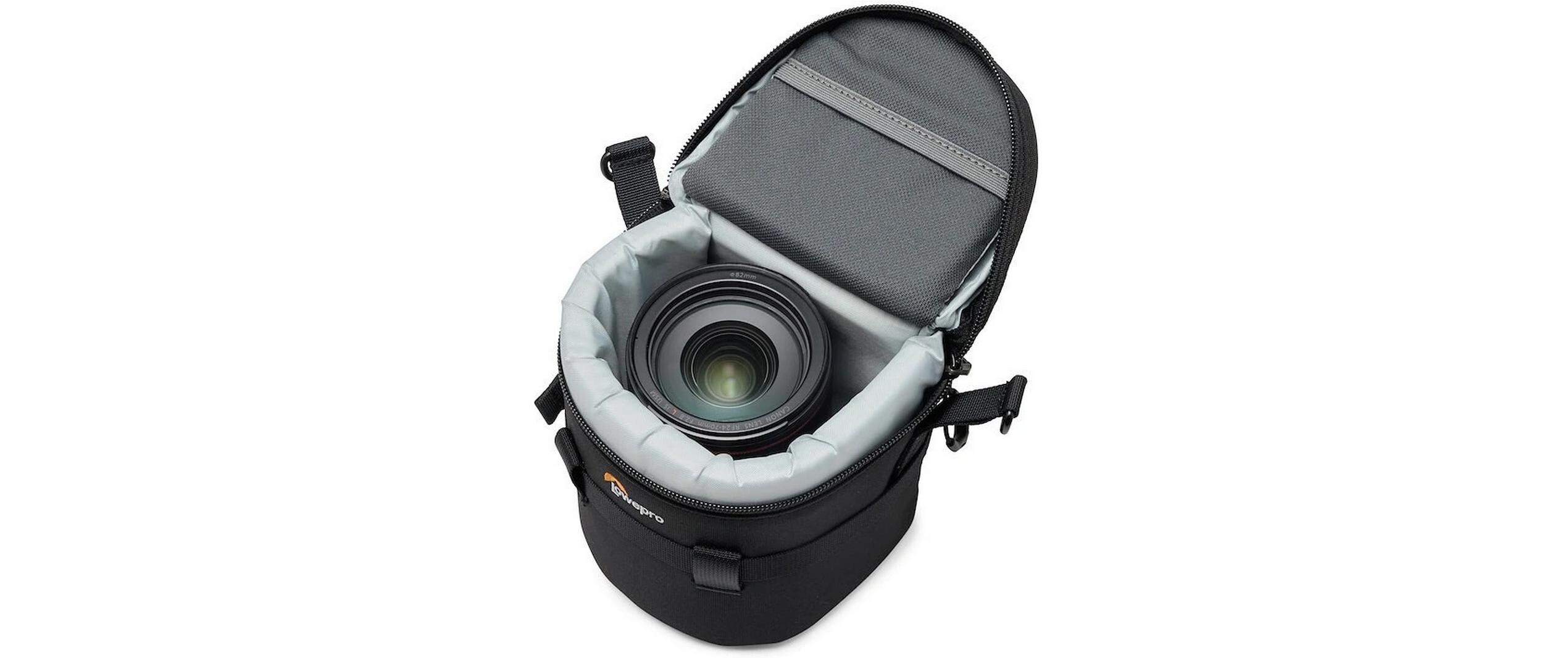Objektivtasche ProTactic LCS 11 x 15 IIIGepolsterte Tasche mit Zurrgurt für Objektive bis zu 11 cm Durchmesser und 15 cm Länge