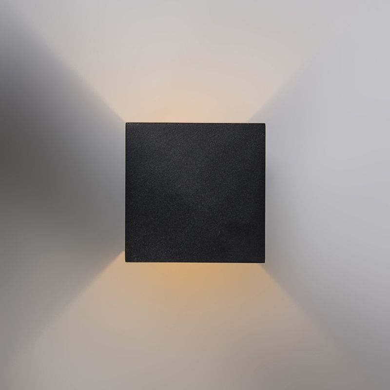 Set van 2 design wandlampen zwart/goud incl. LED - Caja