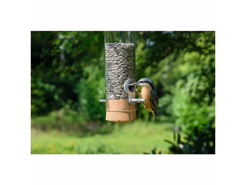 dobar Futterspender Futtersäule Premium-Pickbar, Ø 7 x 30 c Praktischer Vogelfutterspender zum Hängen