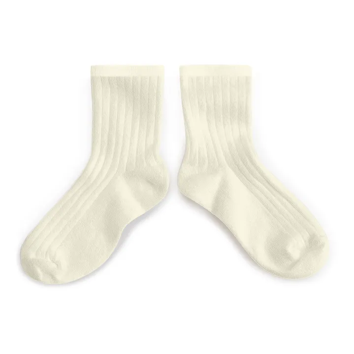 Collégien Chaussettes La Mini | Blanc cassé