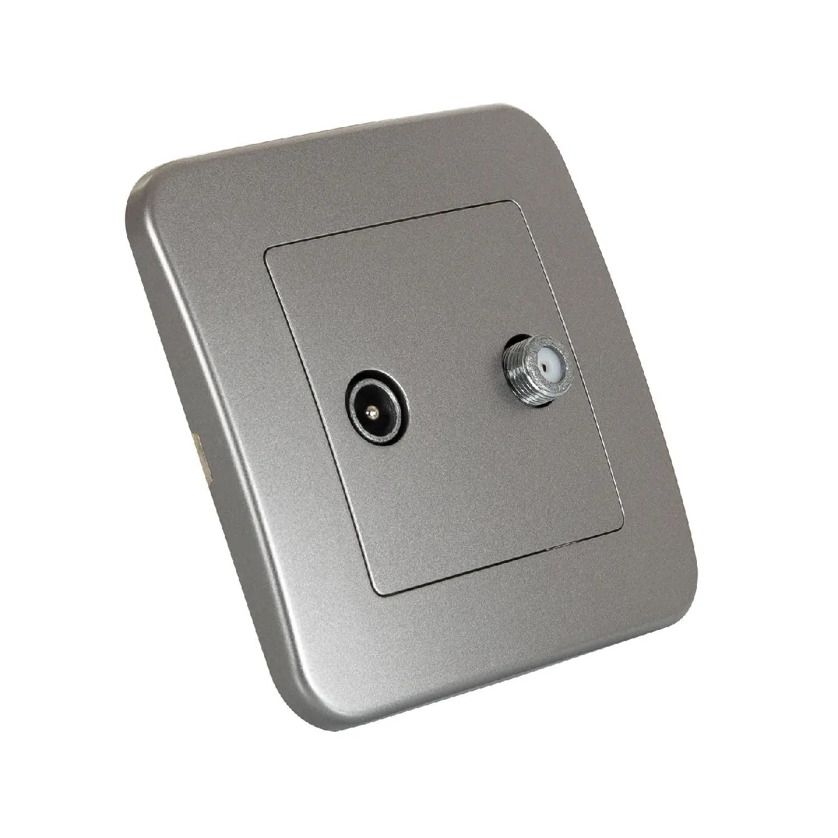 Ledkia Prise TV + SAT Classic - Argent