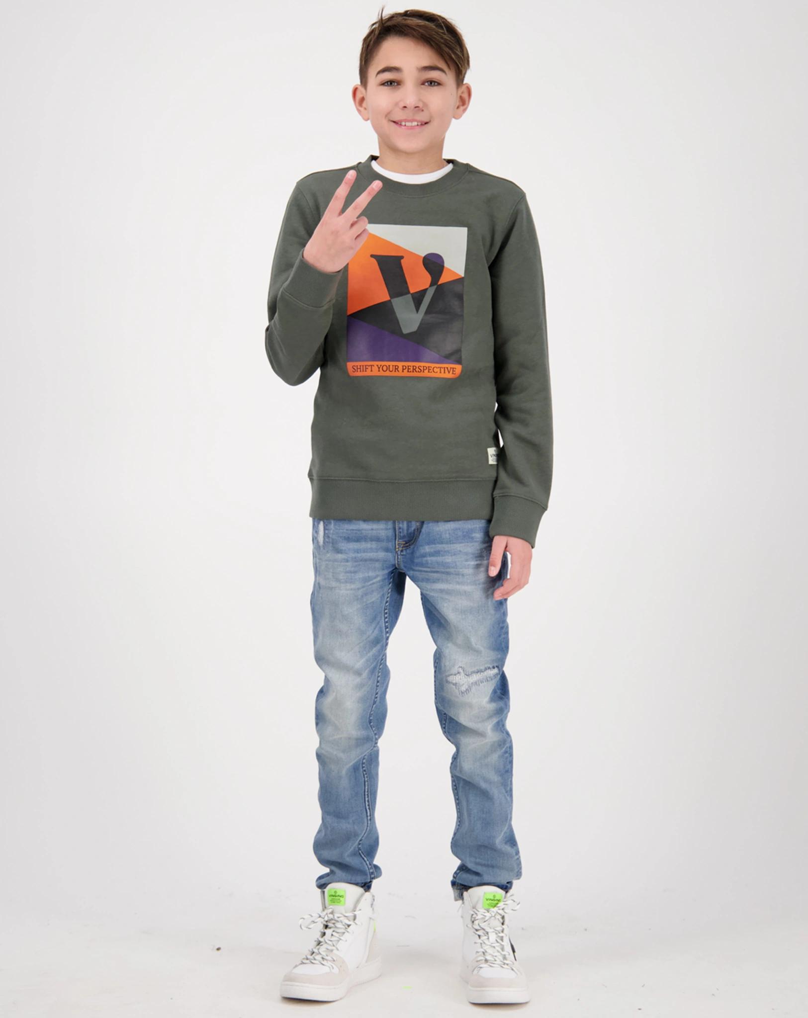 Sweatshirt NESTER in urban green