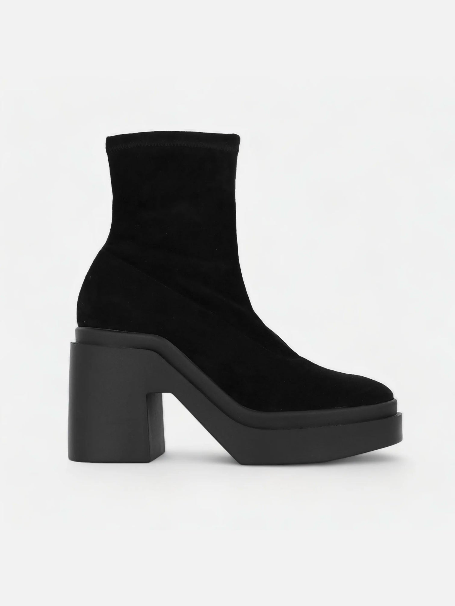 NINA, suede stretch black