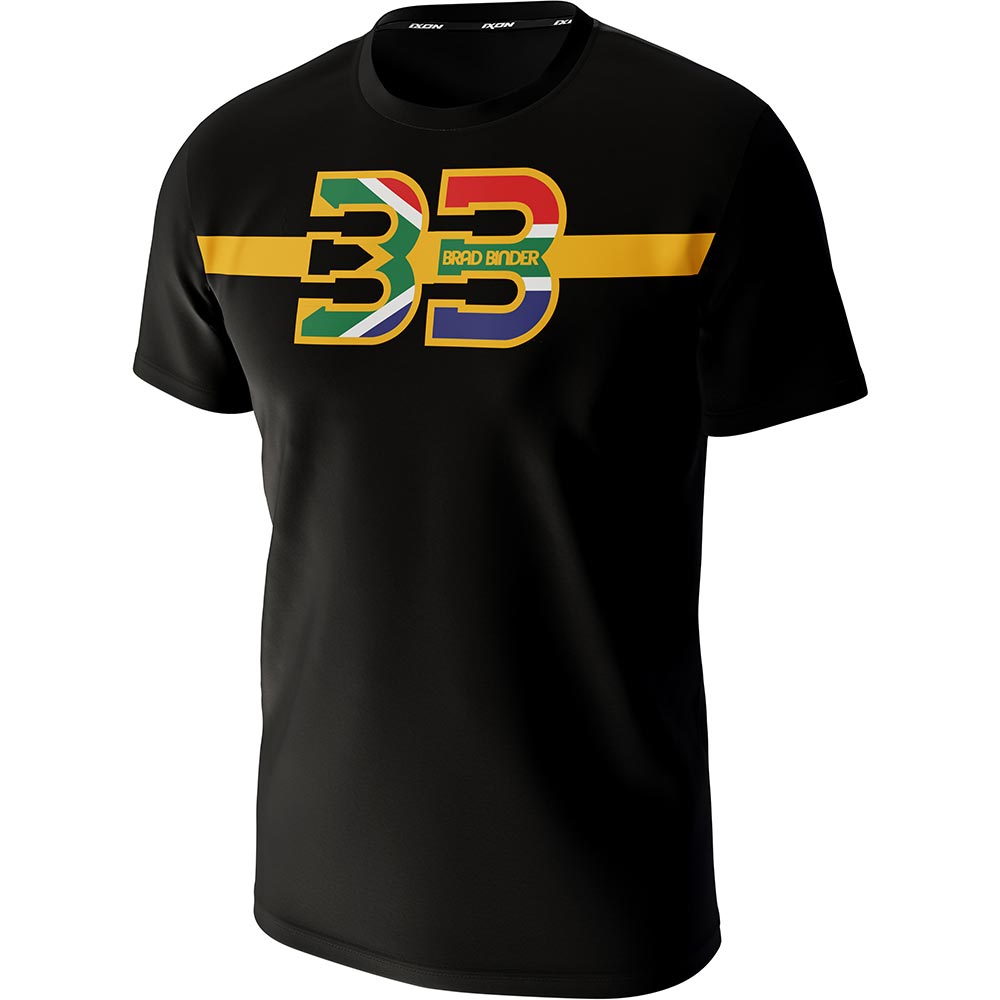 Ixon - T-shirt Brad Binder 24 N°1 Noir / Or / Rouge / Vert