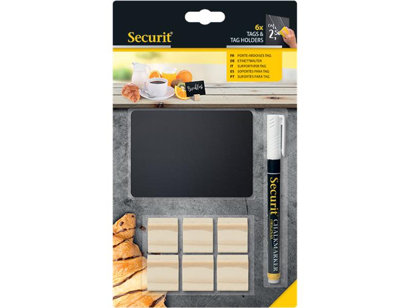 Securit Minikreidetafel A7 13-teilig Kreidetafelset