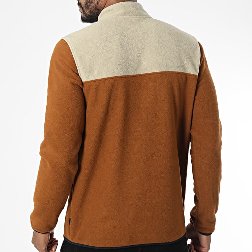 Sweat Col Zippé Polaire Nikolai Camel Beige