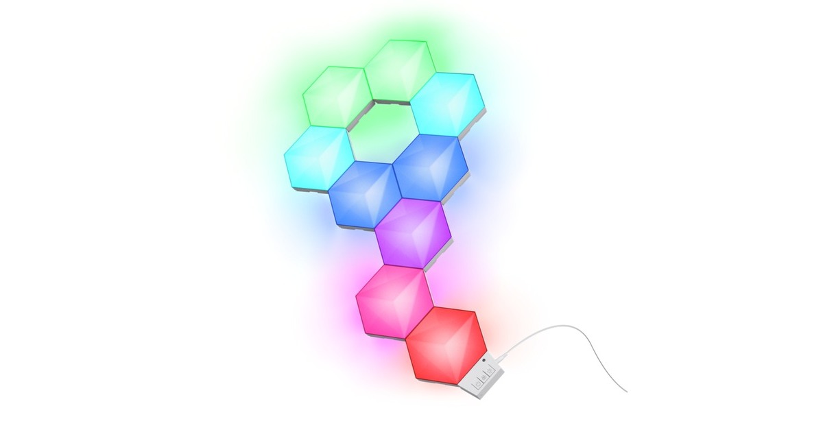 TrustGXT903 VYBZ zeshoekige RGB-lichtpanelen sfeerverlichting  (3 stuks)
