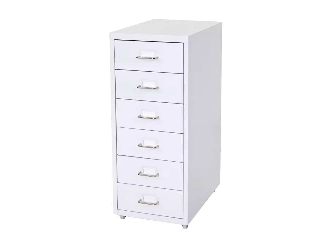 Caisson à tiroirs rangement blanche 28 x 41 x 69 cm 04_0004357