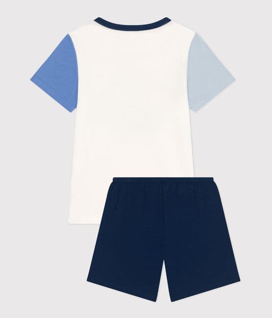Pyjama short uni en coton enfant