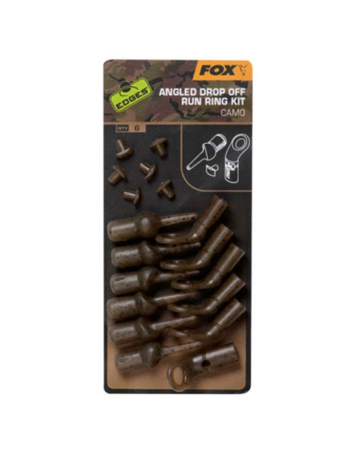 Fox Edges Camo Angled Drop Off Run Rig Kit X 6 - Systeem componenten - 6 stuks