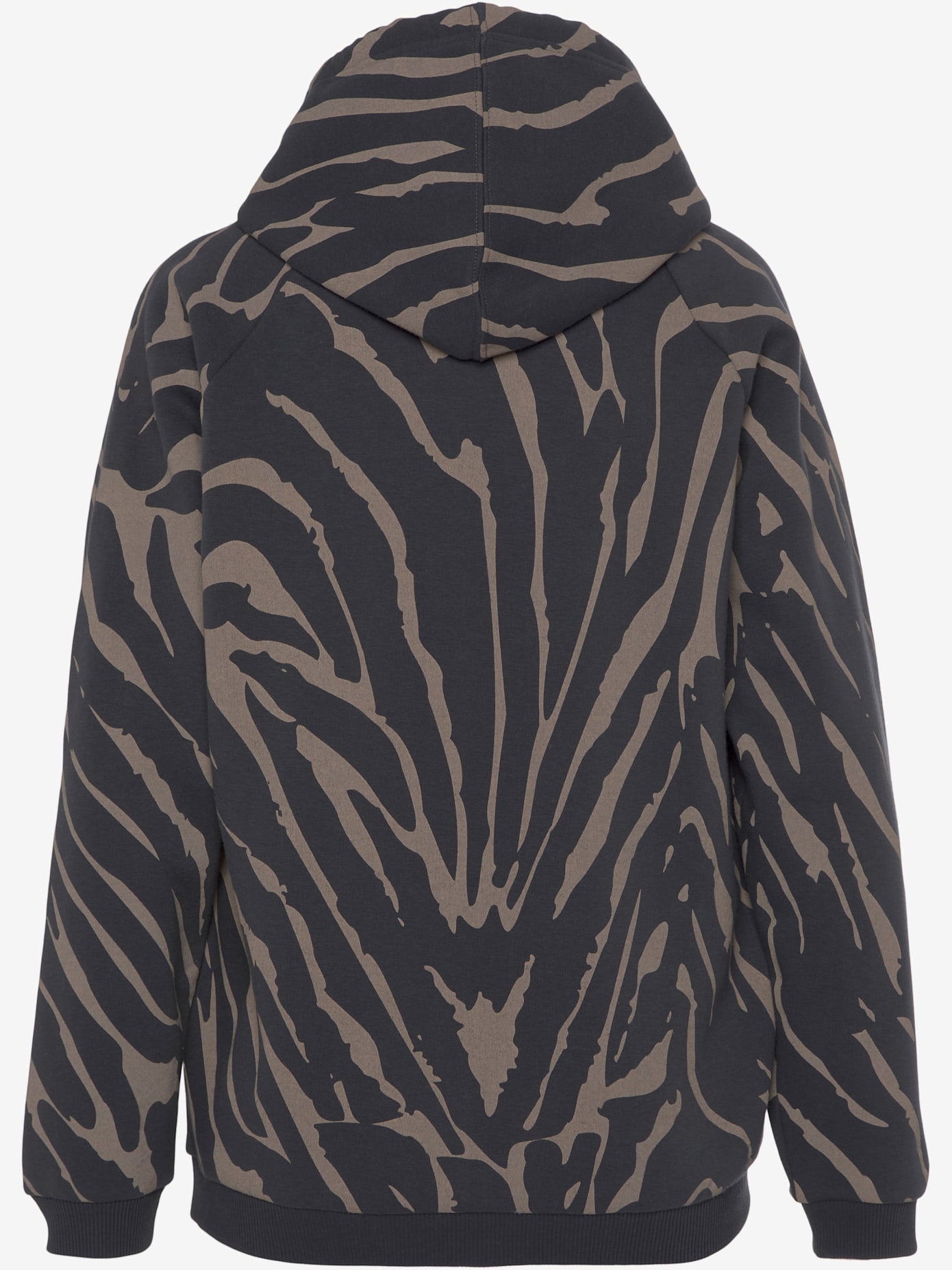 Sweatshirt à capuche avec motif zèbre